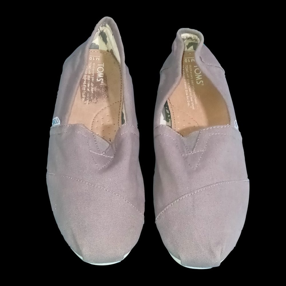 Toms Classic Alpargata Color Grey Size M10 For Men - Picture 1 of 4